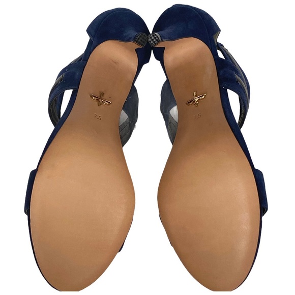 Pour La Victoire Belz Suede Dress Heels Sandals - Picture 10 of 16